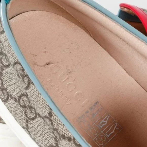Gucci Beige GG Canvas Slip On Sneaker - Picture 10 of 11